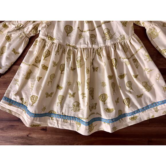 Matilda Jane Paint By Numbers Cream Gold Purple Blue Limelight Peasant Top 6 - Picture 8 of 9